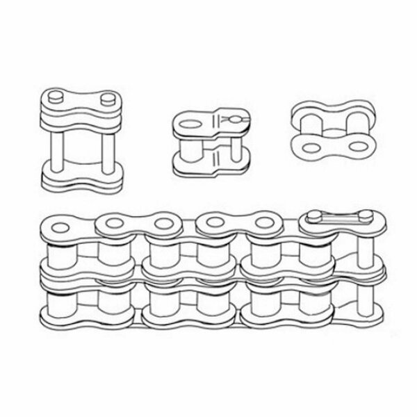 Aftermarket 10 Feet of 50 Double Roller Chain (Import) 10ft RC50DIMP